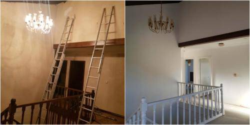 before after painting